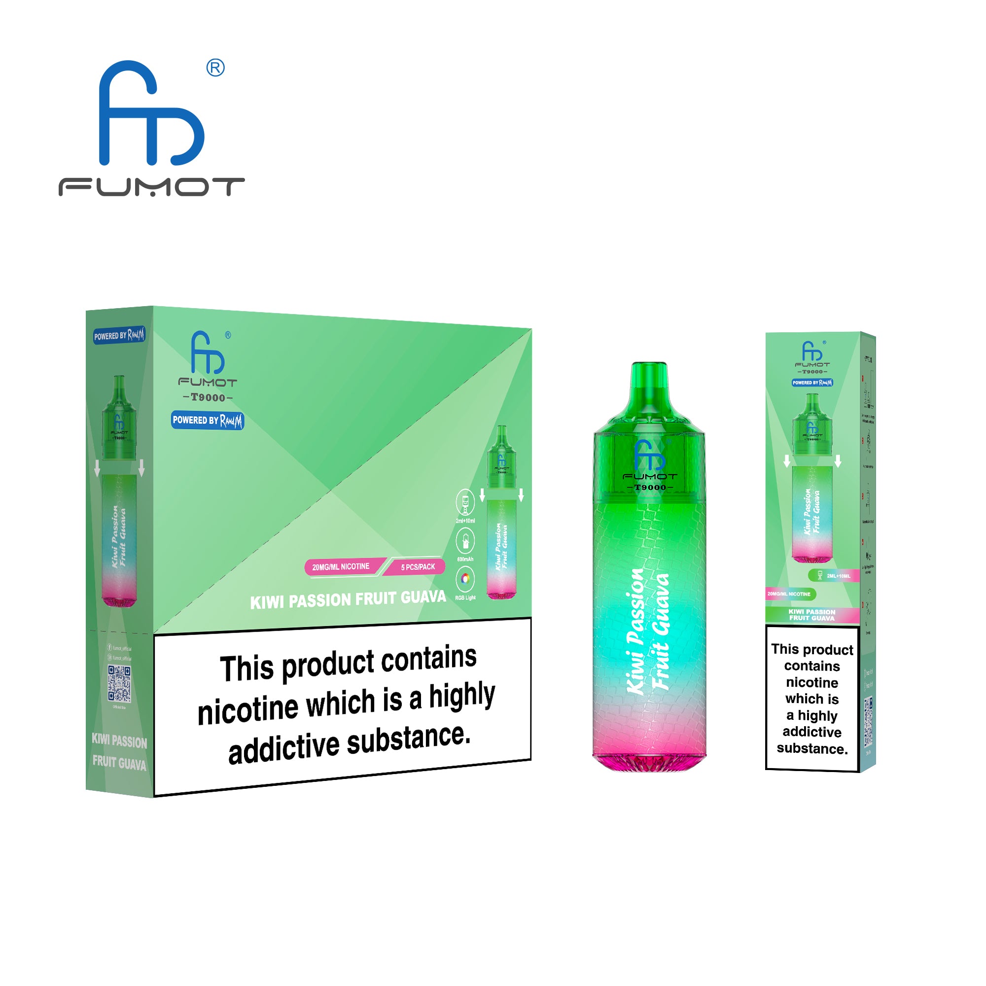 Vape Tornado 9000 Kiwi Passion Fruit