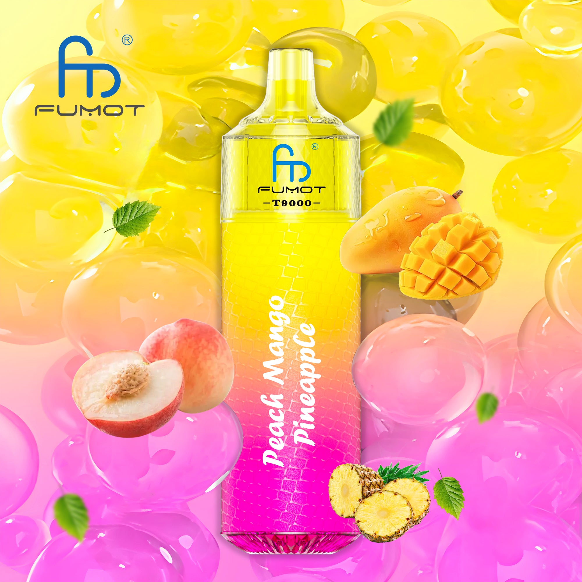 Vape Tornado 9000 Peach Mango Pineapple